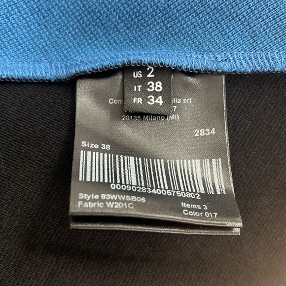 Calvin Klein 205 W39 NYC Sz 2 Knit A Line Back Zip Mini Skirt - Picture 2 of 7